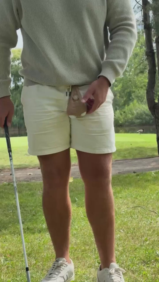 Guy Performs Golf Tricks with Quirky Caddy Sack