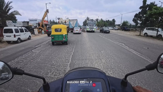 Biker Narrowly Avoids Getting Hit by Bus