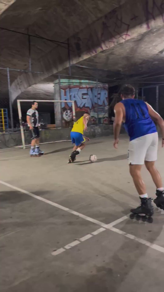 Rollerblading Football Match