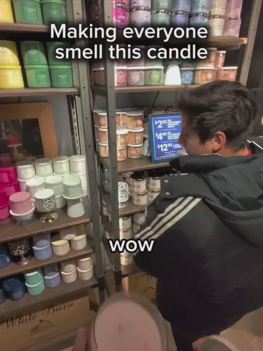 Guy Pranks Strangers by Getting Them to Smell a Candle