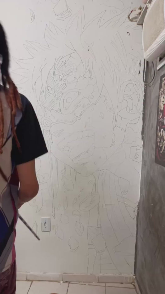 Artist Reveals Jaw-Dropping Anime Wall Art Transformation
