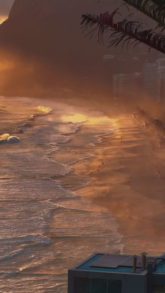Stunning Video of Sunset at Beach in Brazil