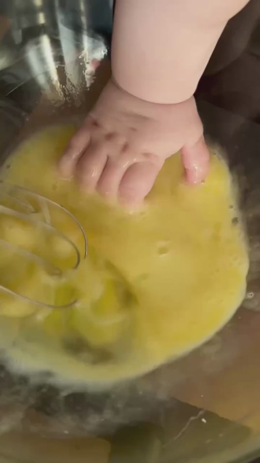 Baby Helps Make Pancakes