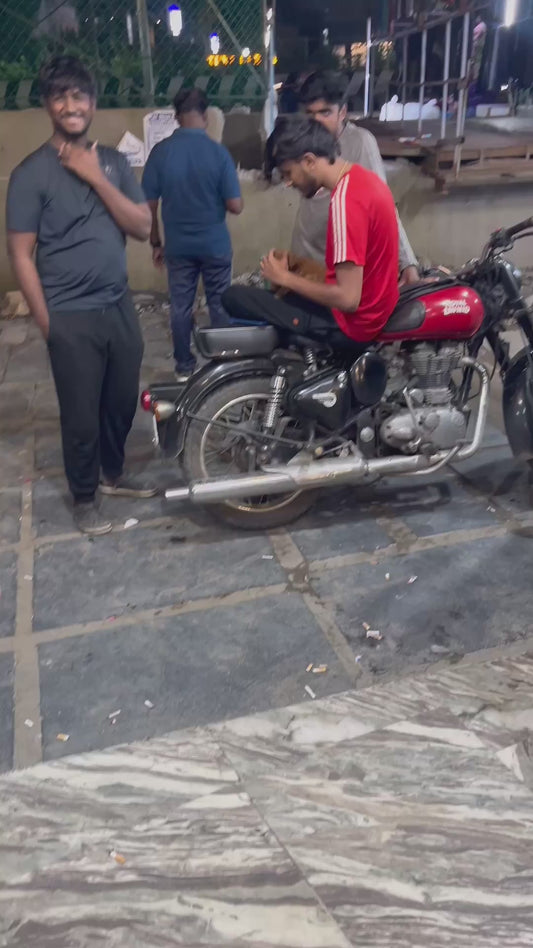 Stray Dog Longingly Watches a Puppy Getting Loved