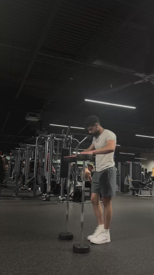 Guy Loses Balance and Falls During Calisthenics Workout