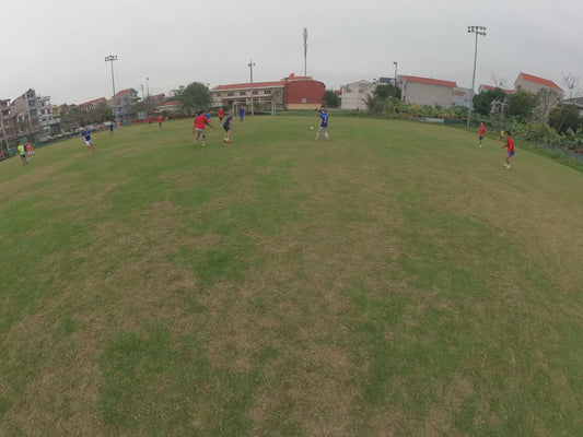 Attacker's POV in Low Quality Football Match