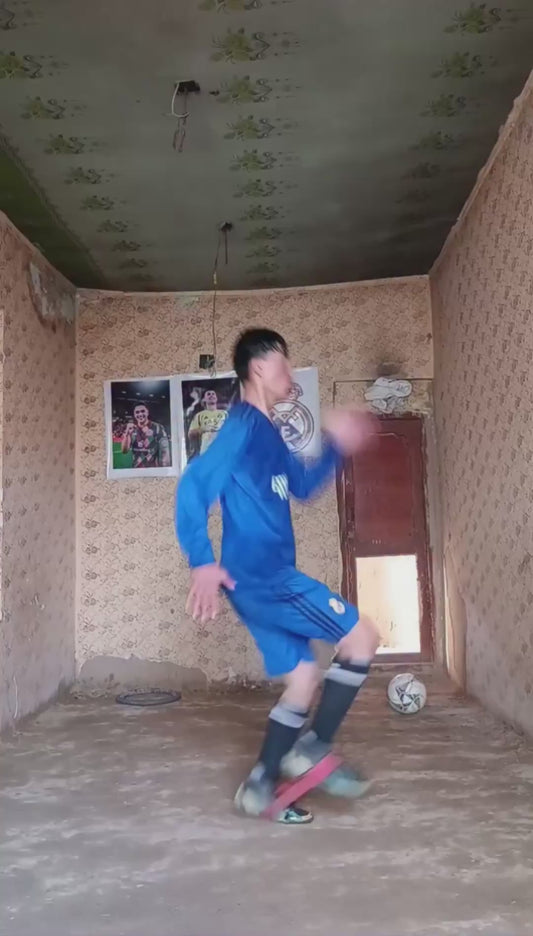Young Footballer Trains Relentlessly to Chase His Dream