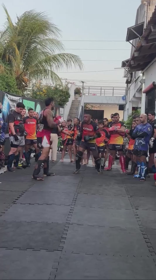 Guy Takes Beating in Muay Thai Sparring Session