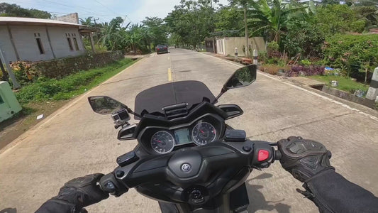 Biker Almost Gets Hit by Car