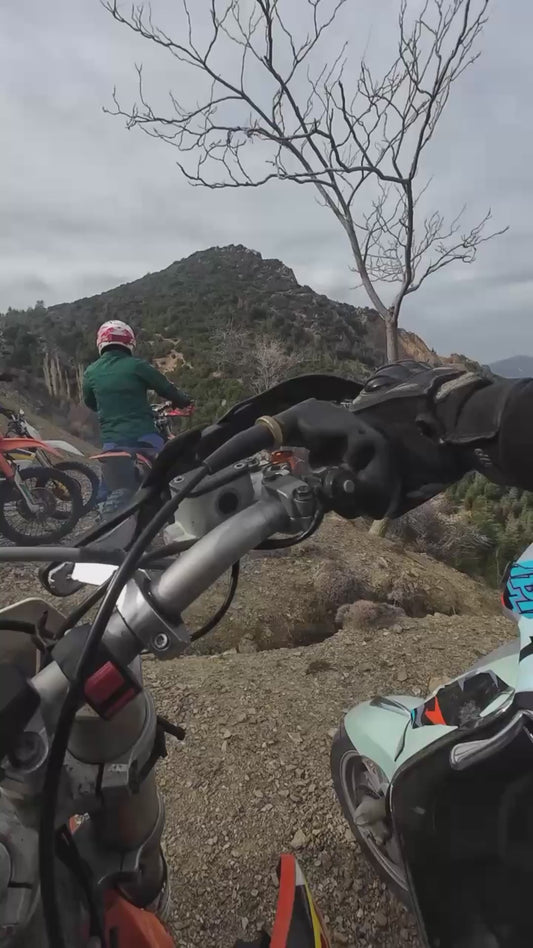 Guy Goes Dirt Biking Using a Moped