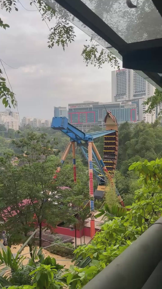 Giant Pendulum Ride Swings to Extreme Heights