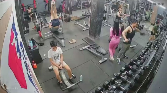 Security Camera Captures Close Call in the Gym