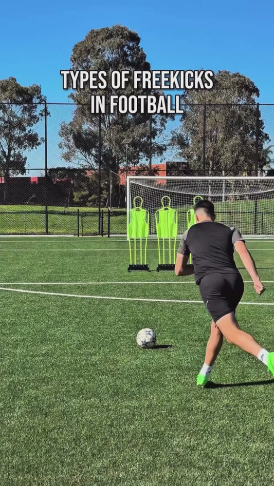 Demonstration of Various Types of Football Free Kicks