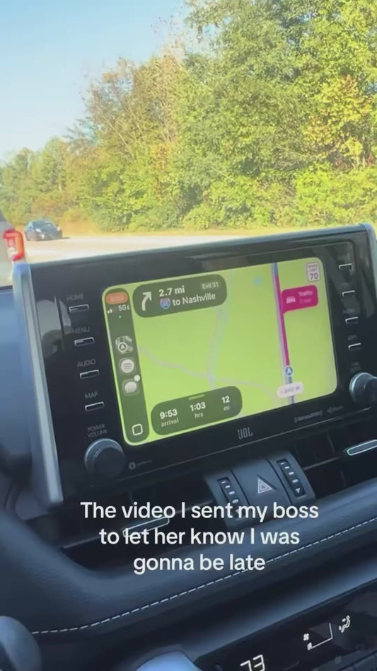 Woman Discovers She's Stuck in a Huge Traffic Jam