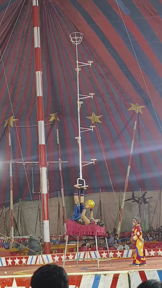 Circus Performer Pulls Off Incredible Balancing Trick
