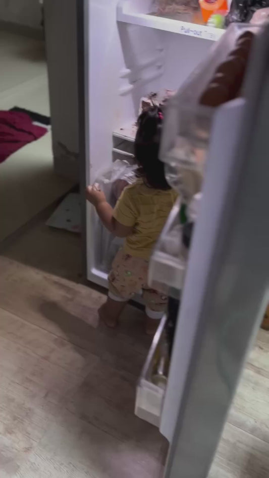 Little Girl Gets Caught Stealing Cake From the Fridge