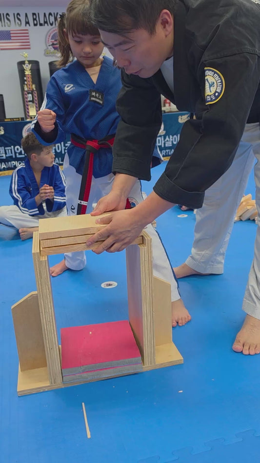 Young Martial Artist Incredibly Breaks Wooden Boards