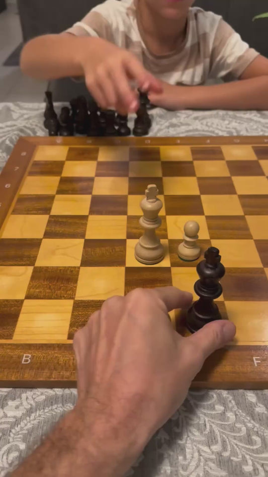 Guy Forces Stalemate in Chess Game Against His Son