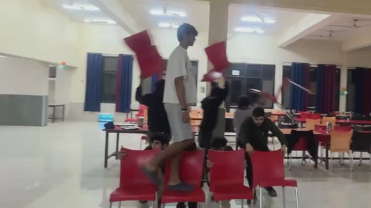 Theatre Students Create Cool Walking on Moving Chairs Illusion