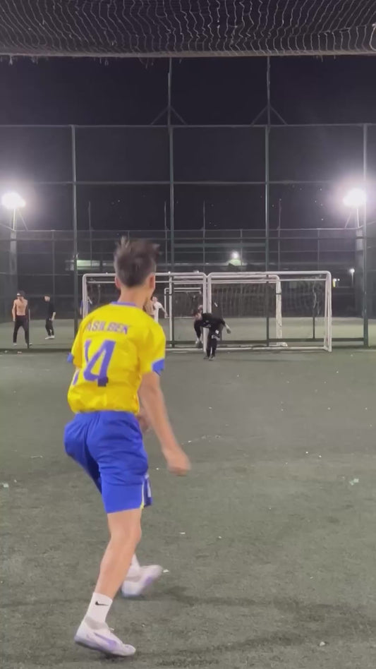 Terrible Miss in Football Shooting Drill