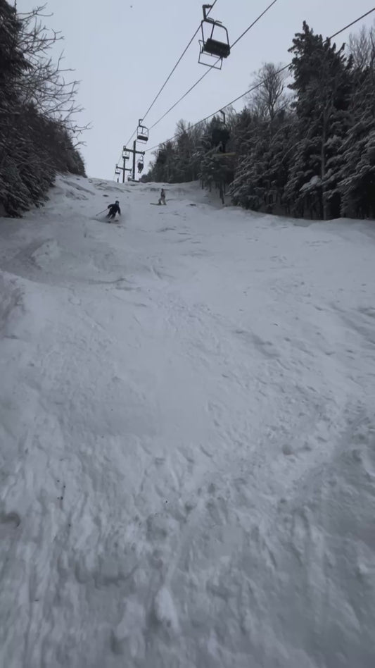 Skier Pulls Off Daring Off-Piste Jump