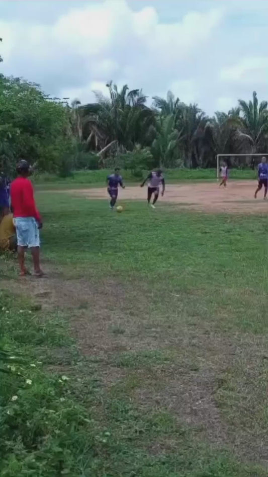 Football Explodes After Being Kicked by Two Players at Once