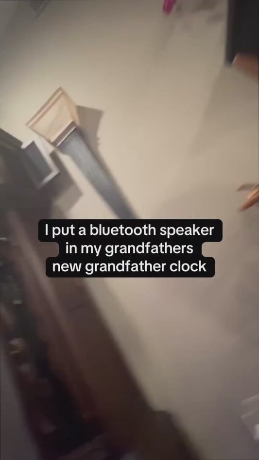 Speaker in Grandfather Clock Prank
