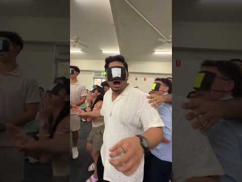 Large Group of People Play 'Find Your Herd'