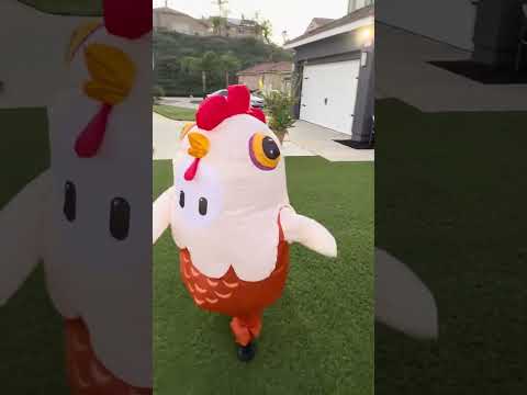 Mom Sprays Fart Spray into Son's Chicken Costume