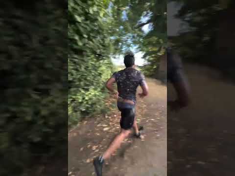 Man Drives Motorcycle into Pond at High Speed