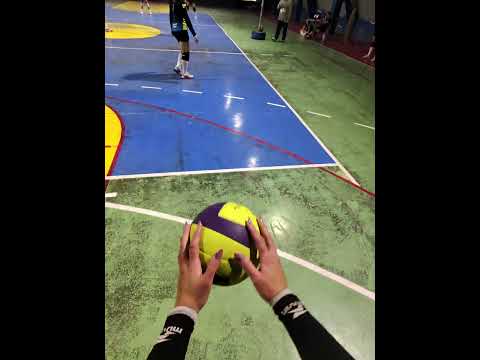 Volleyball Serve Bounces Back Off Near-Invisible Cord